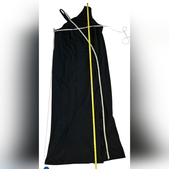 Torrid Black Crepe One-Shoulder Dress with Rhinestone Embellishments - Picture 6 of 10